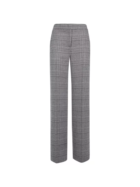 Pantaloni Via Masini 80 în carouri maro