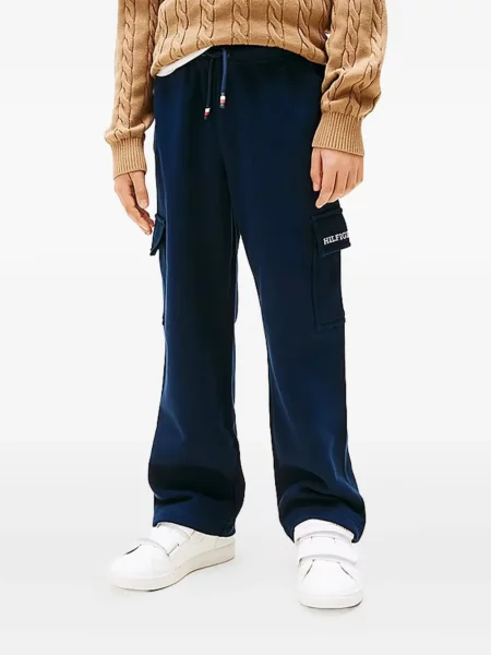 Dětské kalhoty Tommy Hilfiger modré