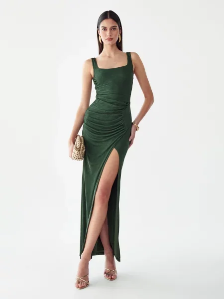 BWLDR Rochie Carrie închis verde
