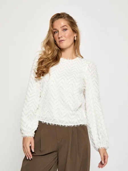 Peppercorn Top PCMonica Blouse krém