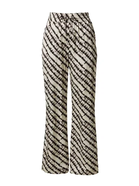 EDITED Pantaloni Stina maro închis / negru alb