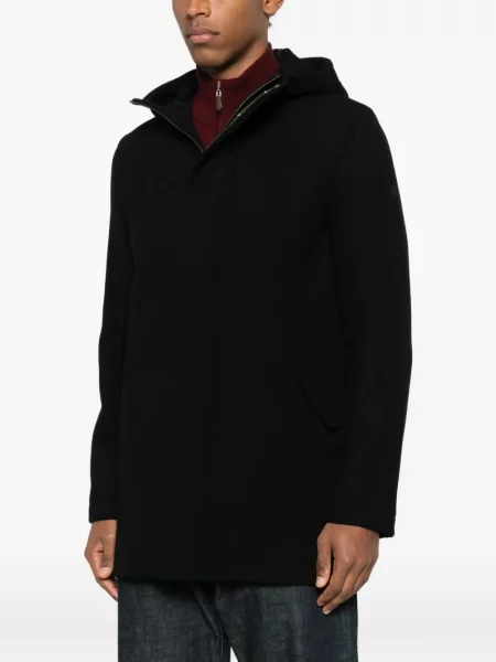 Palton Manuel Ritz cu glugă negru