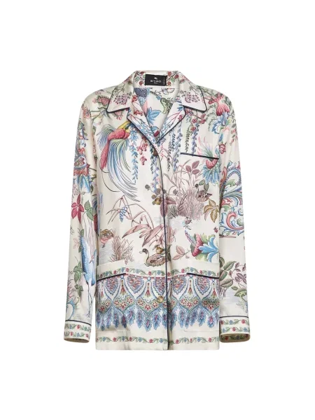 Koszula dżinsowa Etro z nadrukiem z twillu