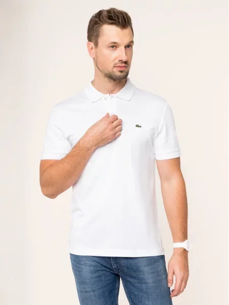 Polo majica Lacoste bela