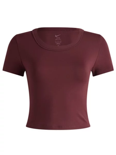 Top Nike z krótkim rękawem bordowy