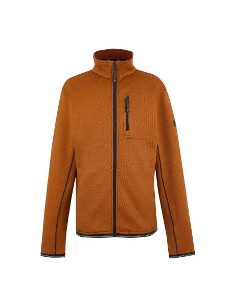Bluza Polarowa Orsan Z Pełnym Zamkiem Błyskawicznym pomarańczowa