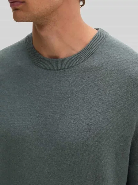 Sweter w kroju regular fit z mieszanki bawełny z dodatkiem żywej wełny Marc O'polo
