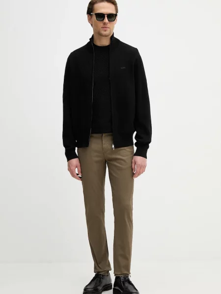 BOSS kardigan Upalano-L czarny