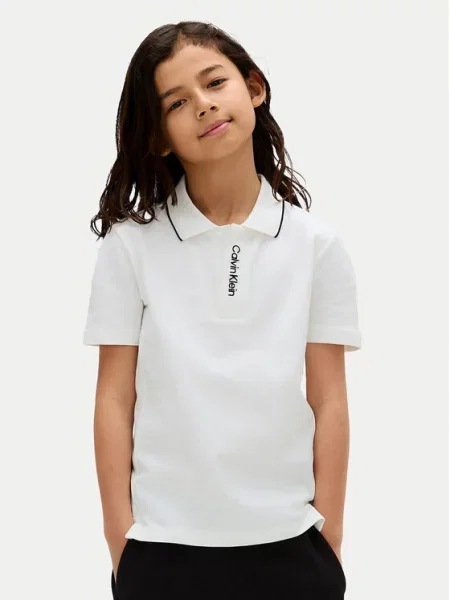 Calvin Klein Jeans Polo marškinėliai Embro Logo D balta