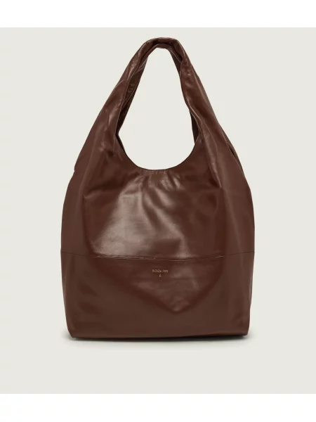 Patrizia Pepe De piele geantă shopper maro