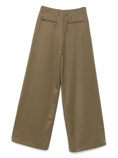 Pantaloni Giuseppe Di Morabito de lână verde