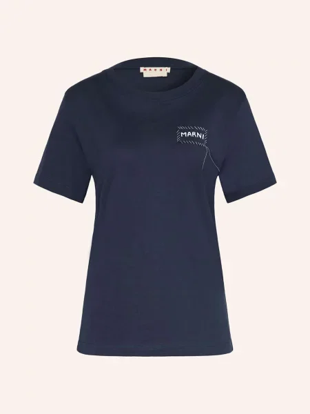 Marni T-Shirt blau granatowa