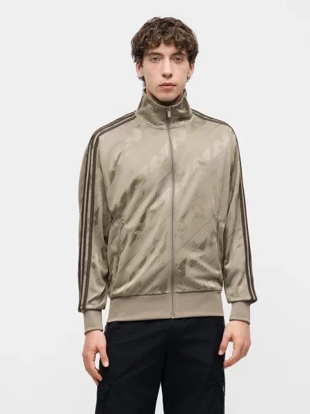 ADIDAS ORIGINALS Tepláková bunda Firebird / zlatá / olivová béžová