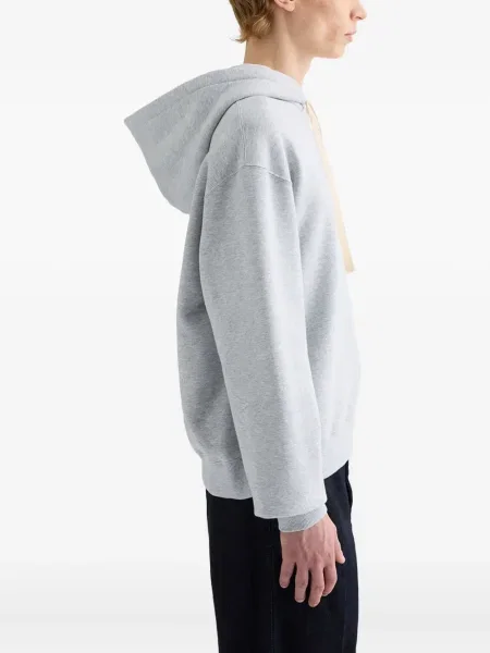 Hanorac cu glugă Jil Sander gri