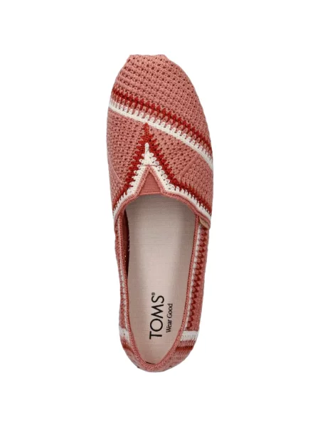 Espadrile Toms tricotate roz