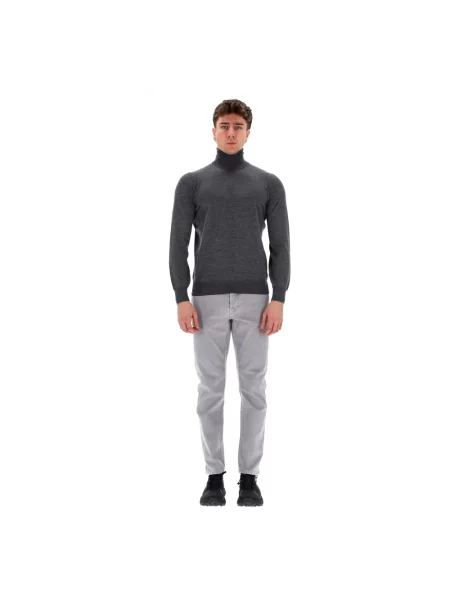 Sweter z golfem Brunello Cucinelli z kaszmiru szary