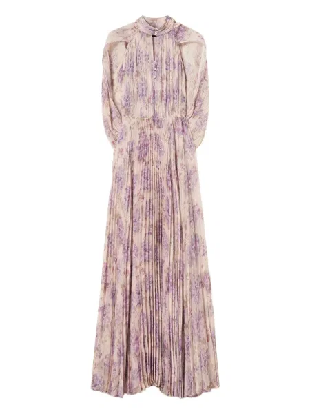 Rochie Twinset cu model floral cu imagine plisată