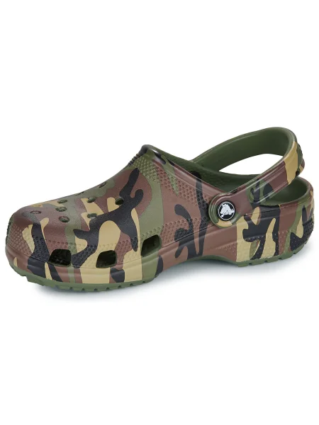 Maskáčové klasické tenisky Crocs zelená