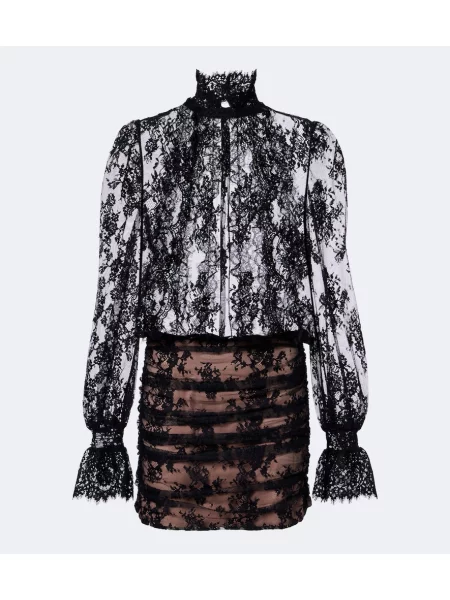 Rochie Retrofete din dantelă negru
