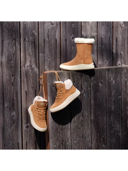 Botine copii Geox maro