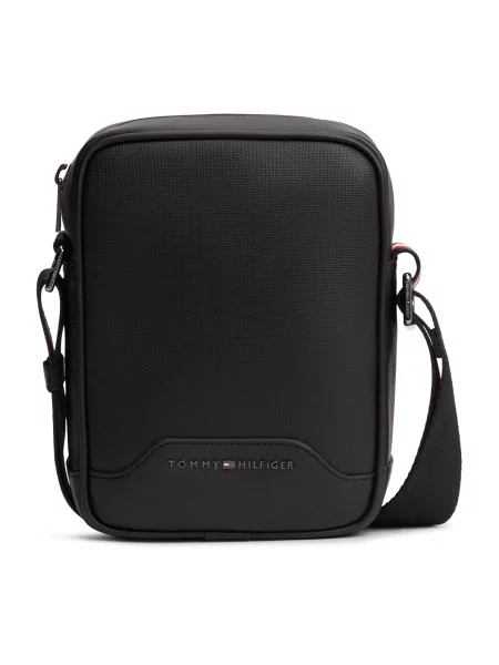 TOMMY HILFIGER Geantă de umăr negru