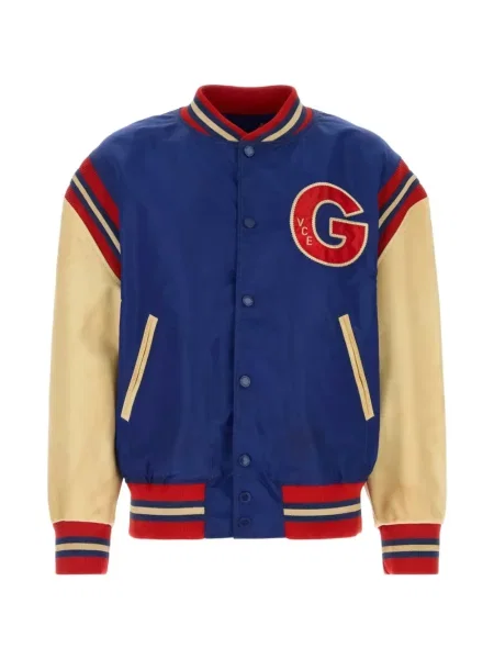 Geacă bomber Golden Goose cu autograf albastru