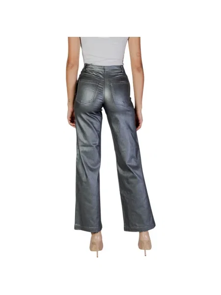 Pantaloni Jacqueline De Yong alb