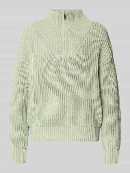 Bluza z kołnierzem o kroju regular fit z imitacji dzianiny Fynch-hatton