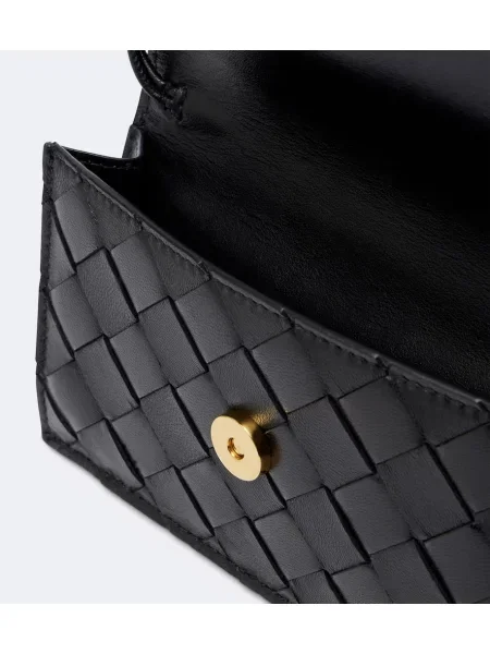 Portofel Bottega Veneta din piele negru