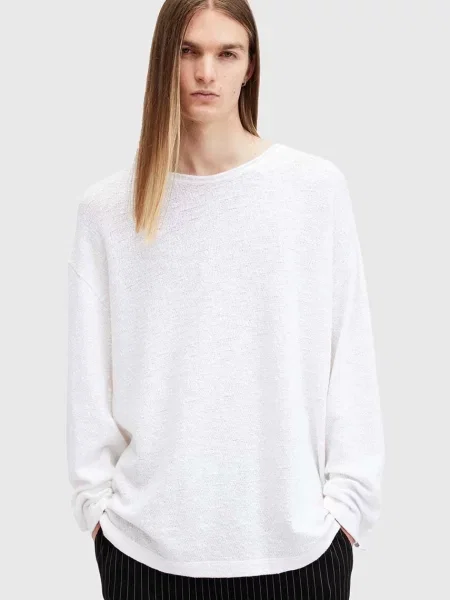 Pulover AllSaints SEARS LS CREW bijela