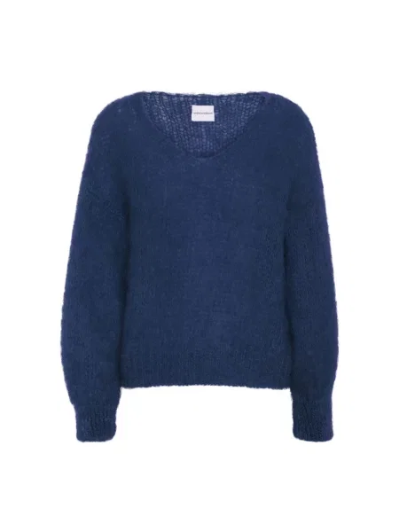 Sweter Americandreams wełniany niebieski
