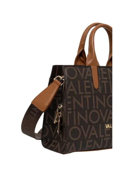 Geantă Valentino Bags cu autograf maro