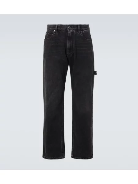 Ravne kavbojke Dolce&gabbana črna