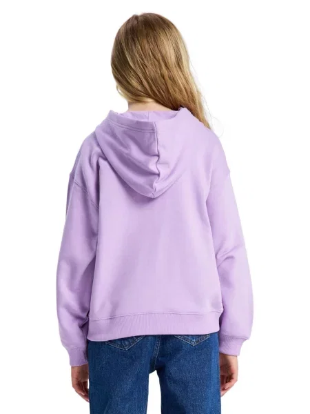Bluza na dla Dziewczynki MIDNIGHT HIKE BRUSHED fioletowy