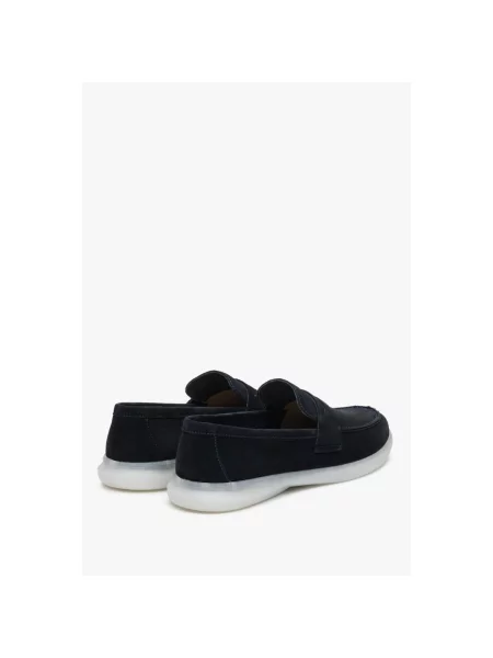 Замшевые лоферы Estro синие