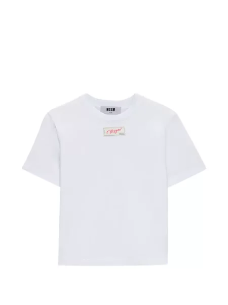 Tricou Msgm cu autograf alb