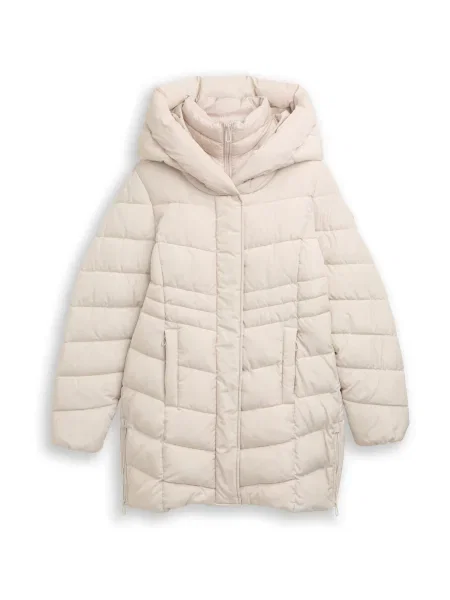 TOM TAILOR Palton de iarnă alb