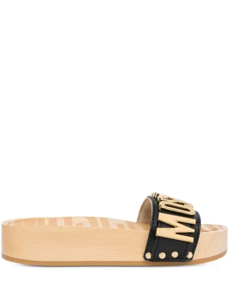 Papuci tip mules Moschino negru