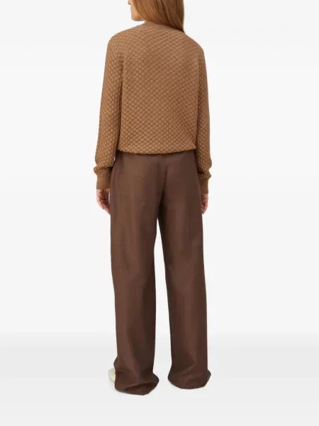 Pantaloni Retori de lână maro