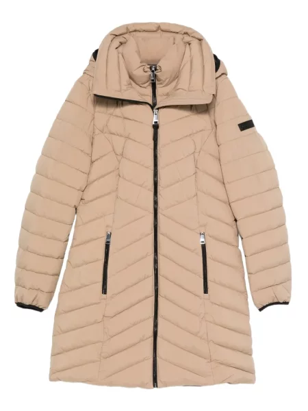 Парка Dkny с качулка кафяво