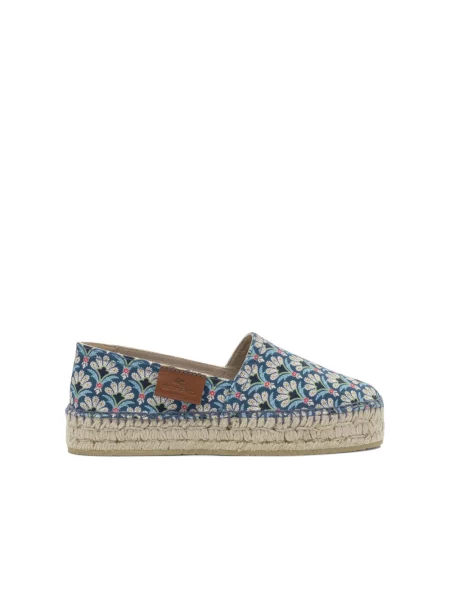 Espadryle Etro płócienne niebieskie