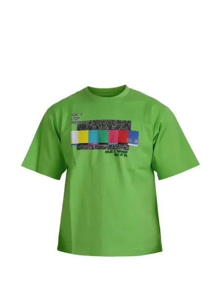 Tricou Dolce & Gabbana cu imagine verde