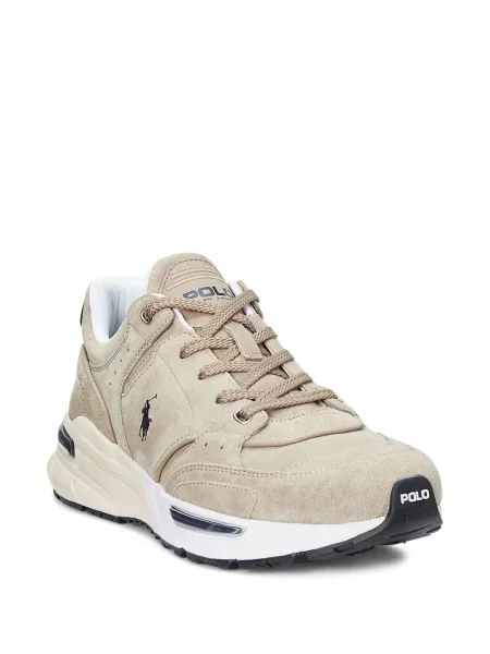 Μισό φερμουάρ sneakers Polo Ralph Lauren λευκό