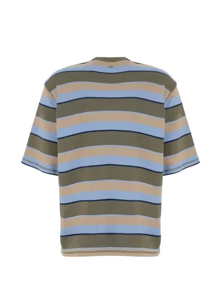 Polo Ami Paris w paski zielone
