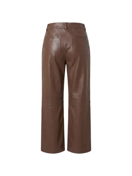 Pantaloni Ports 1961 din piele maro