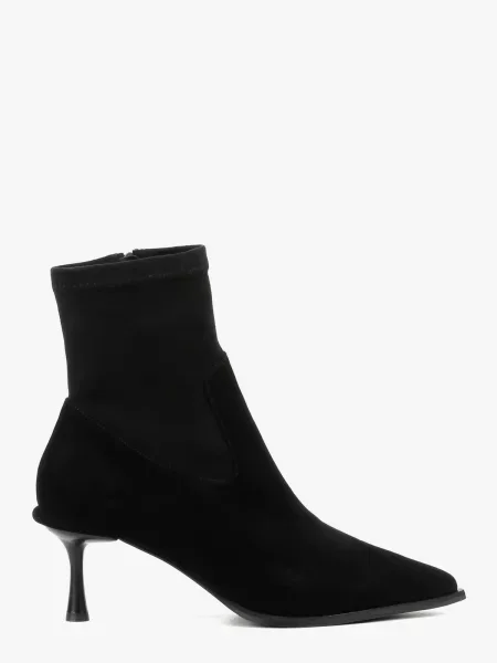 Замшевые ботильоны Leberdes черные