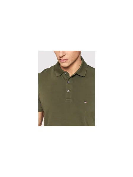 Tommy Hilfiger Pólóing Slim Fit zöld