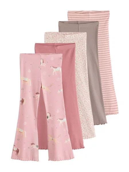 Next Leggings maro deschis pal roz