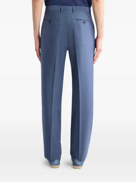 Pantaloni Etro de lână albastru