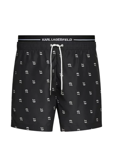 Scurt slip de baie Karl Lagerfeld negru